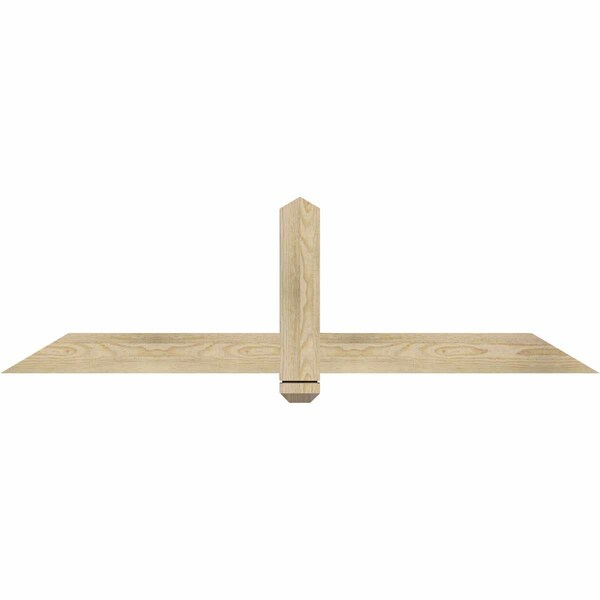 Ekena Millwork Eugene Rough Sawn Timber Gable Bracket, Douglas Fir, 60"W x 17"H x 2"D x 4"F, 7/12 Pitch GBW060X17X0204EUG00RDF - main